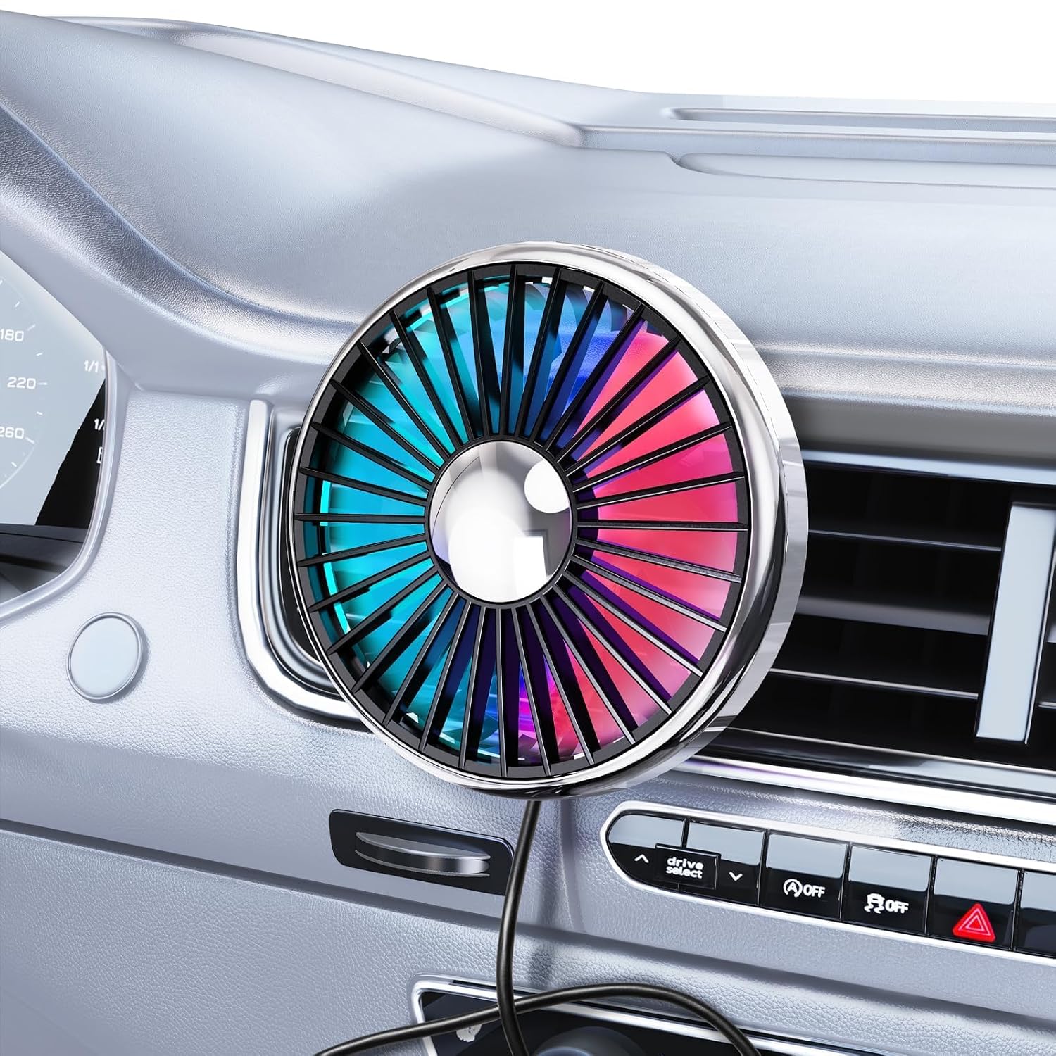 Oscillating Fan Clip - พัดลมติดรถยนต์ USB รุ่นใหม่ ปี 2026 สำหรับช่องแอร์