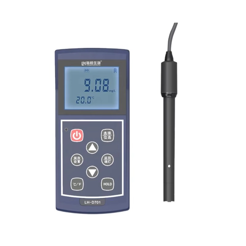 Do Oxygen Meter - เครื่องวัดคุณภาพน้ำแบบพกพาสำหรับการเพาะเลี้ยงสัตว์น้ำ รุ่น LH-D701 วัดค่าออกซิเจนละลายน้ำ (DO) แบบชาร์จไฟได้