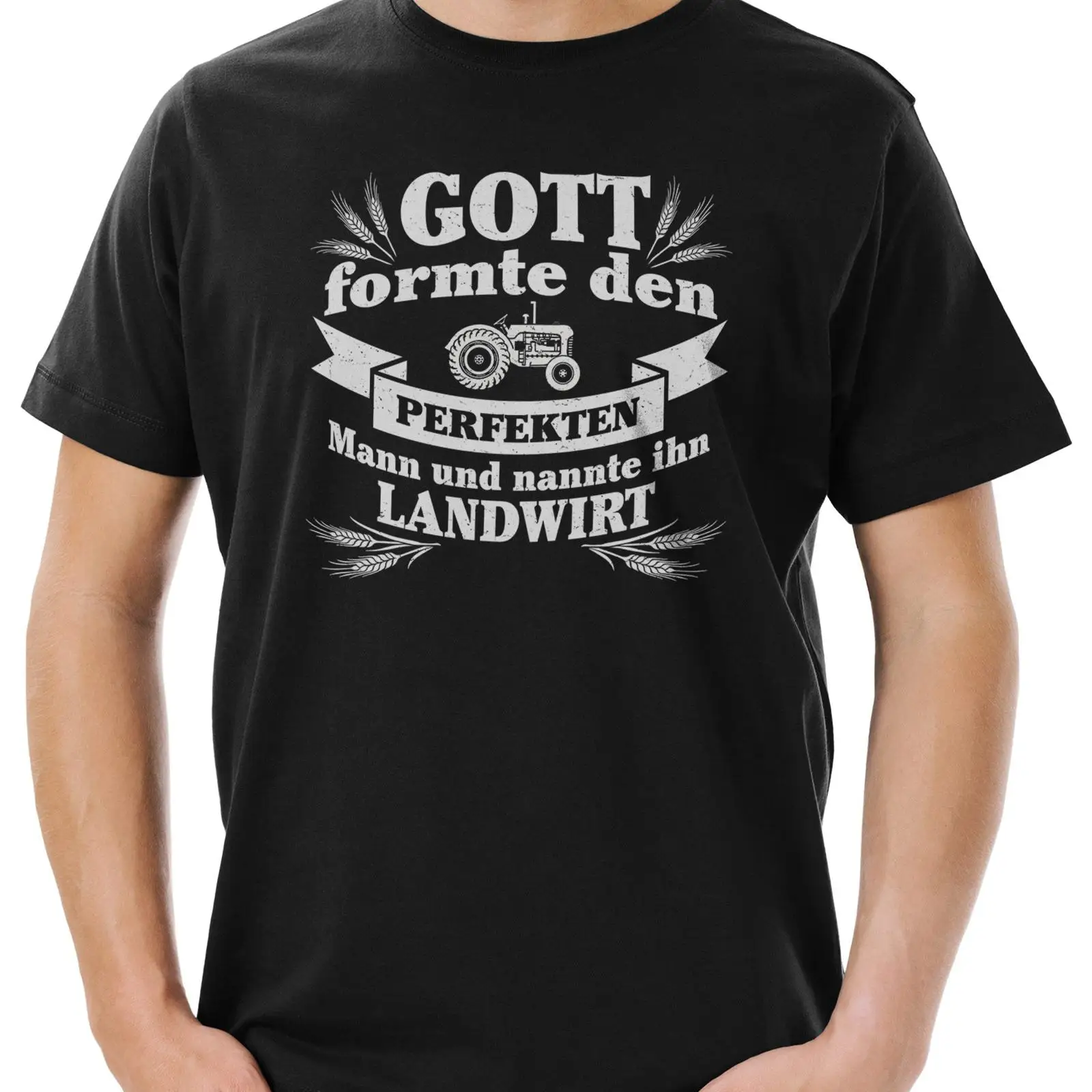 Urban Farming Design - เสื้อยืดผู้ชายลายฟาร์มตลกๆ สไตล์ Urban Backwoods พิมพ์ลายรถแทรกเตอร์ แนวคันทรี่