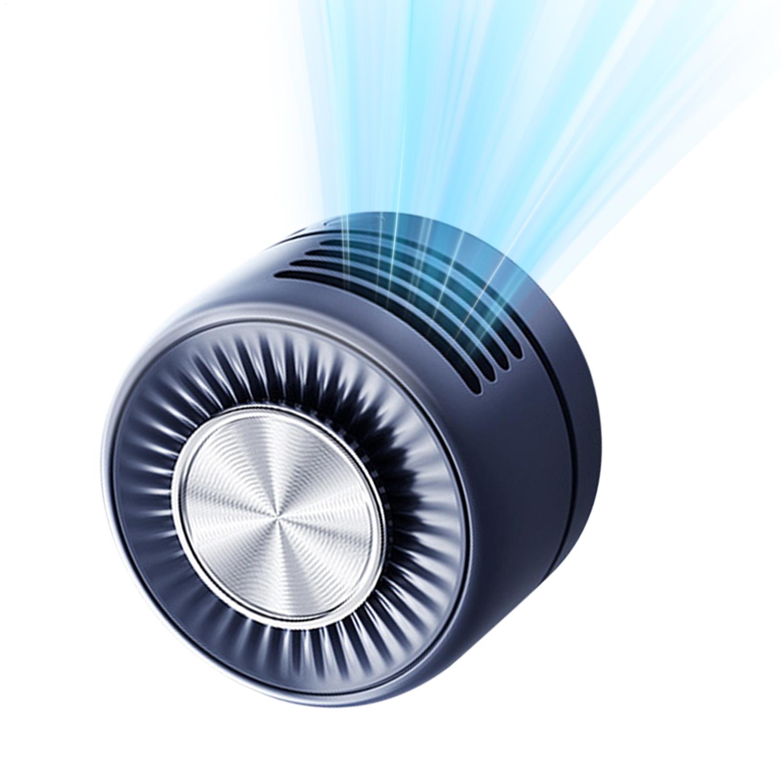 Oscillating Fan Clip - พัดลมไฟฟ้าไร้ใบพัดขนาดเล็กแบบพกพา, พัดลมขนาดเล็กแบบหนีบเสื้อ, พัดลมไร้ใบพัดขนาดเล็กแบบหนีบเอว, ปรับความเร็วได้ 3 ระดับ