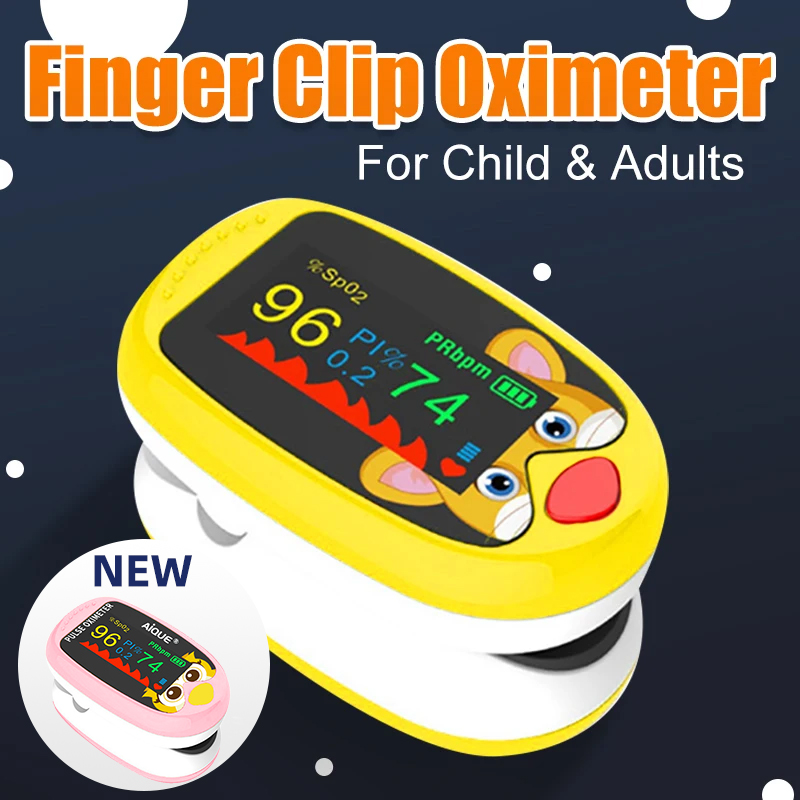 Do Oxygen Meter - ชาร์จเด็ก Finger Pulse Oximeter จอแสดงผล TFT