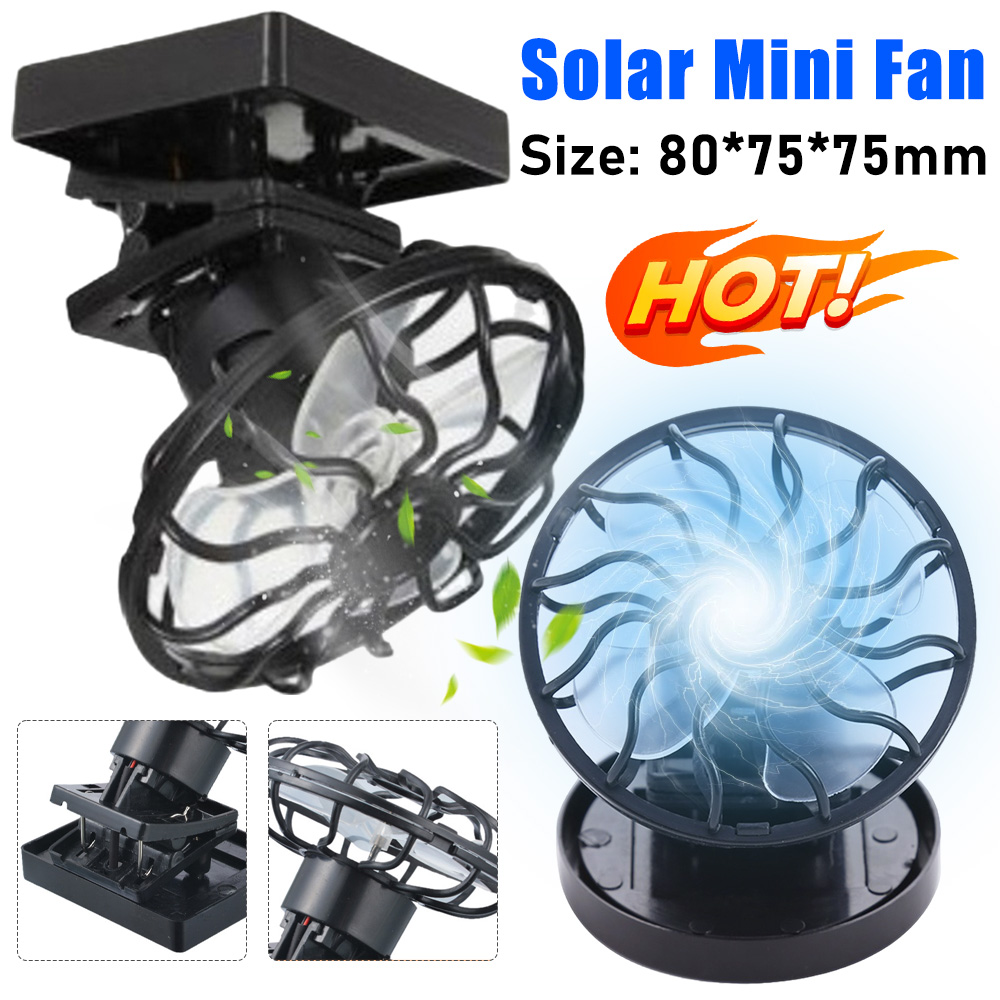 Oscillating Fan Clip - พัดลมตั้งโต๊ะ พัดลมพลังงานแสงอาทิตย์ พัดลมตั้งโต๊ะ พัดลมพกพาขนาดเล็ก พัดลมระบายความร้อน พัดลมตั้งโต๊ะสําหรับเดินป่าตั้งแคมป์กลางแจ้ง