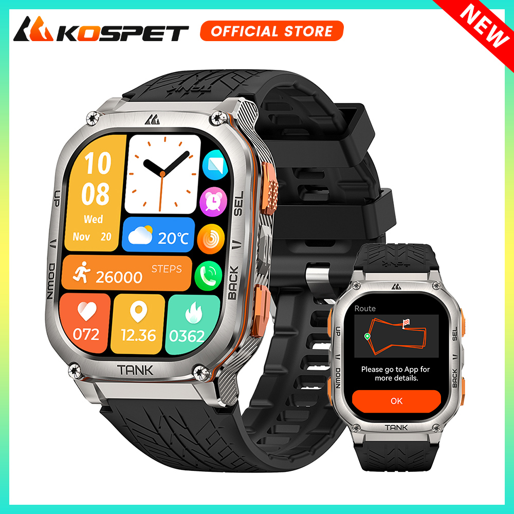 Do Oxygen Meter - KOSPET TANK M3 Ultra GPS สมาร์ทนาฬิกาผู้ชายเกรดทหารเข็มทิศเครื่องวัดระยะสูง