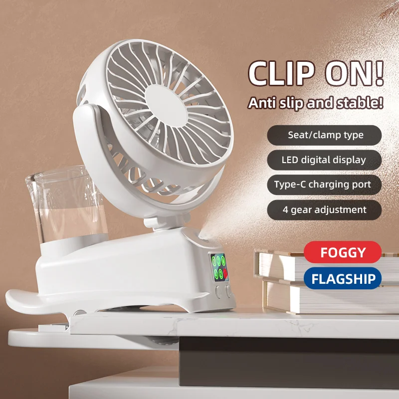 คลิปทําความเย็นพัดลมสเปรย์แบบช - Oscillating Fan Clip บทวิจารณ์และราคา