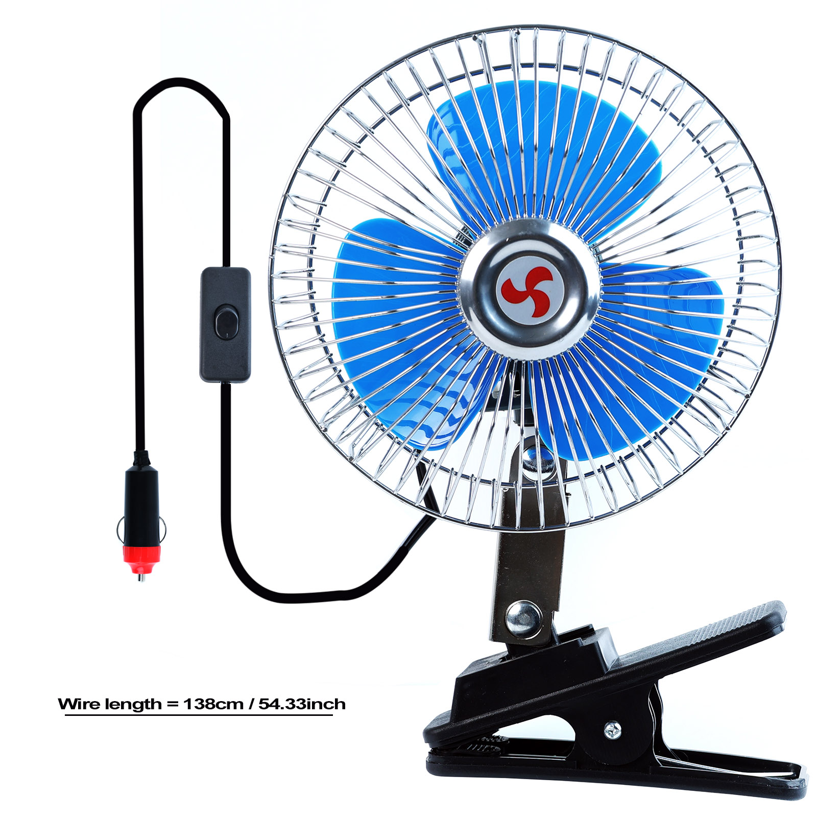 พัดลมแบบหมุนได้ขนาด12V 6นิ้ว,  - Oscillating Fan Clip บทวิจารณ์และราคา