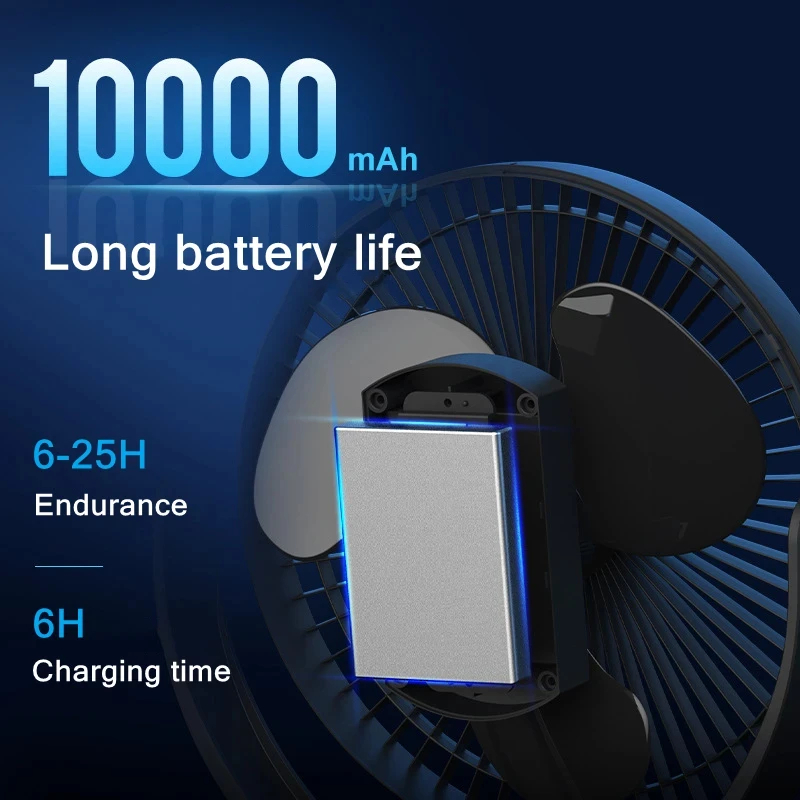 พัดลมไฟฟ้าไร้สายแบบพกพา ชาร์จผ - Oscillating Fan Clip บทวิจารณ์และราคา