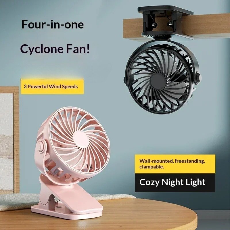 พัดลมแบบคลิปพกพา พัดลมตั้งโต๊ะ - Oscillating Fan Clip บทวิจารณ์และราคา