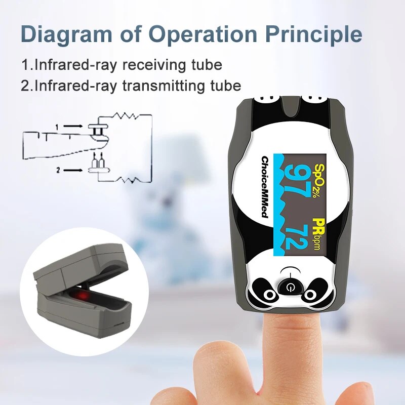 ChoiceMMed สําหรับเด็ก Finger  - Do Oxygen Meter บทวิจารณ์และราคา