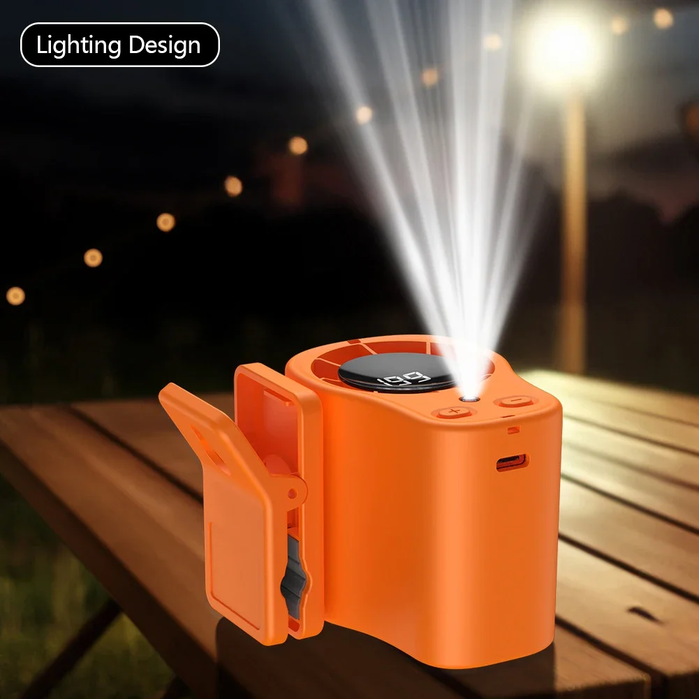 พัดลมติดรถยนต์แบบพกพา ชาร์จ US - Oscillating Fan Clip บทวิจารณ์และราคา