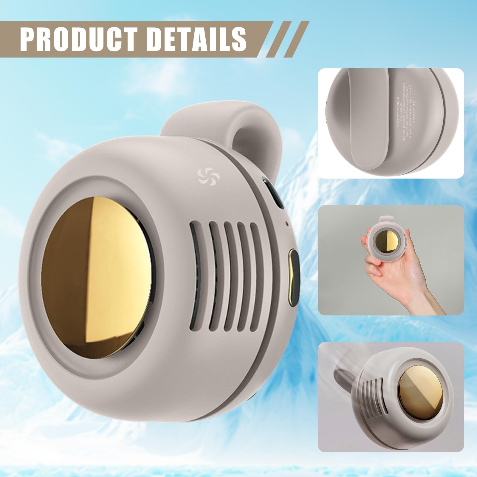 พัดลมคลิปหนีบเอวแบบแฮนด์ฟรี มิ - Oscillating Fan Clip บทวิจารณ์และราคา