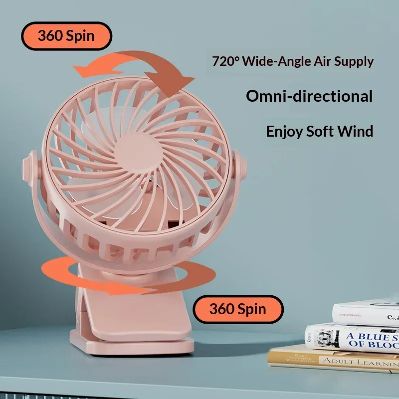 พัดลมแบบหนีบ ชาร์จไฟได้ พกพาสะ - Oscillating Fan Clip บทวิจารณ์และราคา
