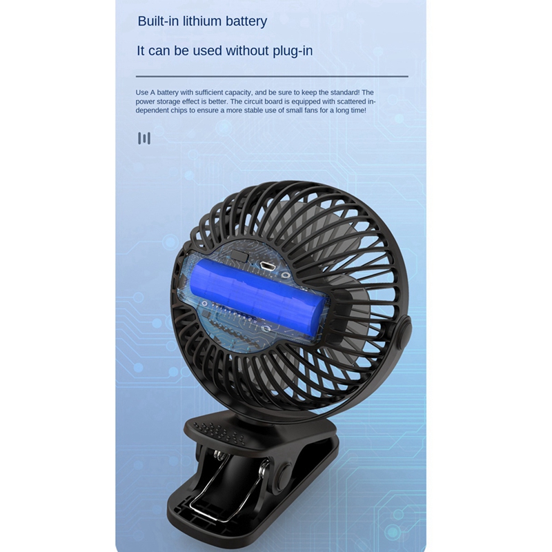 1200 มิลลิแอมป์ชั่วโมงพัดลมแบบ - Oscillating Fan Clip บทวิจารณ์และราคา