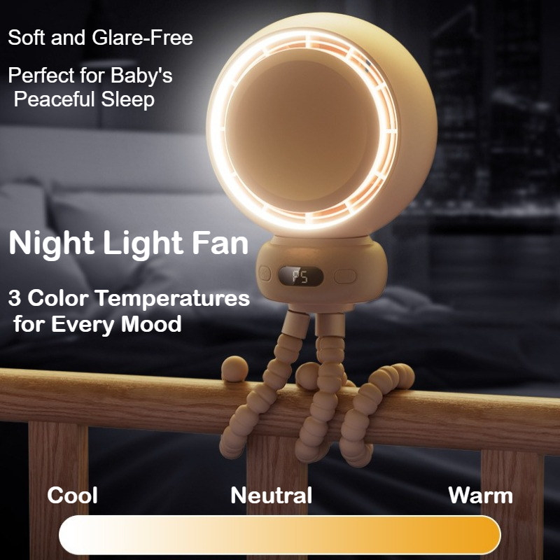 พัดลมรถเข็นเด็ก Octopus - พัดล - Oscillating Fan Clip บทวิจารณ์และราคา