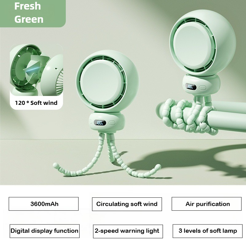 พัดลมรถเข็นเด็ก Octopus - พัดล - Oscillating Fan Clip บทวิจารณ์และราคา